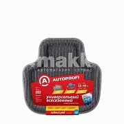 Коврики в салон унив. ванночка для заднего ряда 45*47 Autoprofi ков.черная (1пр) (PET-160r BK)