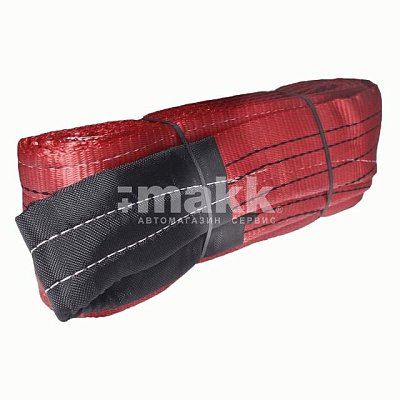 Трос 35т 5м буксировочный ленточный 2 петли Magnus-Profi