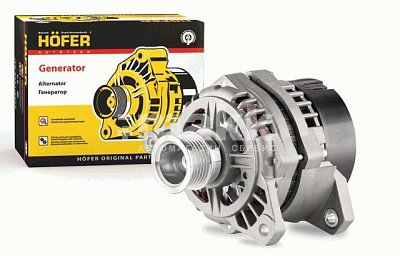 Генератор ГАЗ, УАЗ (УМЗ-4216) 33027, поликлин., 95А, 9402.3701-18 HF 633 638 HOFER