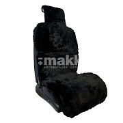 Накидка на сиденье черная GS искусственный мех  под норку 1 шт