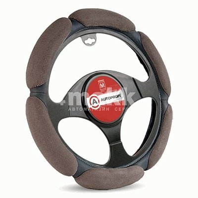 Оплетка спонж серая-темно Autoprofi Алькантара 6 подушек 25шт/уп SP-5026 D.GY (M)