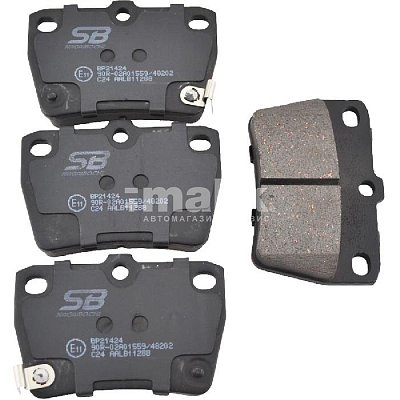 Колодки тормозные дисковые задние TOYOTA Rav-4, CHERY Tiggo, GEELY Vision BP21424 SB NAGAMOCHI