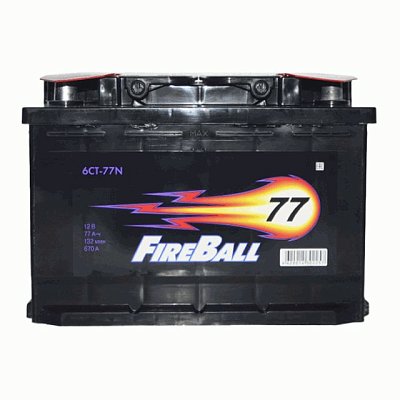 Аккумуляторная батарея 77 Ач FIREBALL п/п  27,7*17,5*19