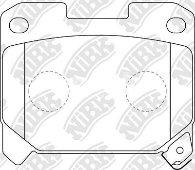 Колодки тормозные задние PN1361 NIBK