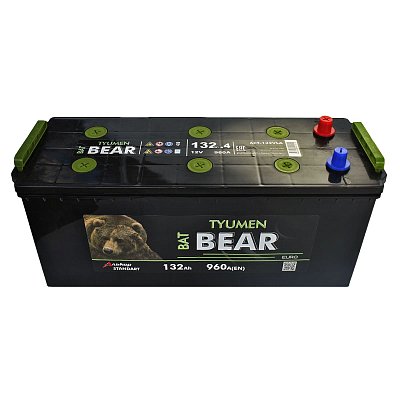 Аккумуляторная батарея 132 Ач  Tyumen BatBear п/п  51,3*18,9*22,6