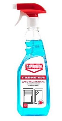 Очиститель стекол и зеркал ПЕРВОЦЕН спрей 500мл