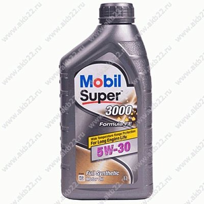 Масло моторное MOBIL Super 3000 X1 Formula FE 5W30 синт. 1л 