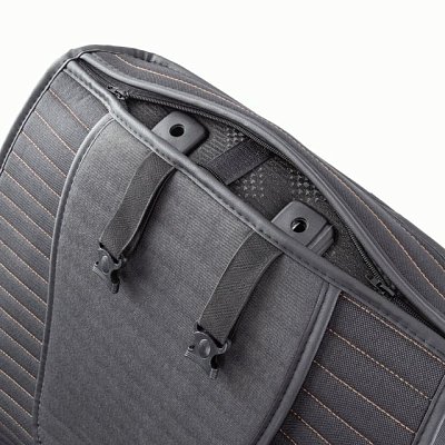 Накидки на сиденье Car Performance передние 2 шт fiberflax черн/бежевые 5шт/уп CUS-1022 BK/BE