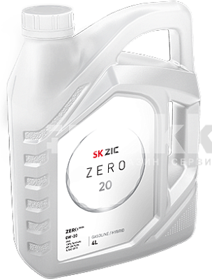 Масло моторное ZIC ZERO 20 0W20 синтетическое 4л