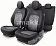 Чехлы автомоб. JACQARD жаккард 11 предм 2 молн чёрн/серые AIRBAG JAC-1102 ANTHRACITE