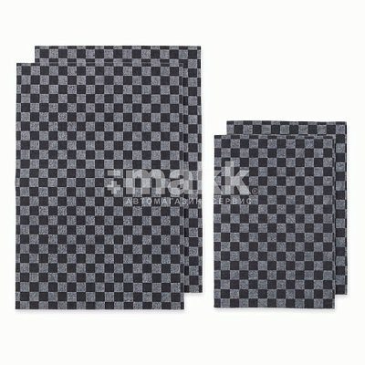 Коврики влаговпитывающие AUTOPROFI комплект 4 шт., клетка серый WET-3850s GY