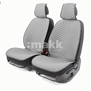 Накидки на сиденье Car Performance передние 2 шт  fiberflax серые CUS-1032 GY