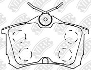 Колодки тормозные задние PN8109 NIBK