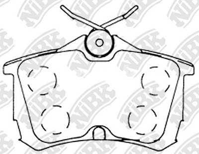 Колодки тормозные задние PN8109 NIBK