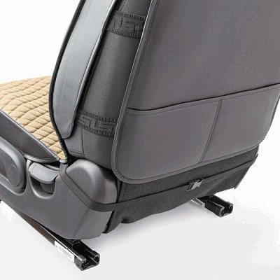 Накидки на сиденье Car Performance передние 2 шт  fiberflax бежевые 10шт/уп CUS-2032 BE