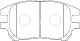 Колодки тормозные передние дисковые BP21481 SB NAGAMOCHI