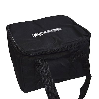 Компрессор  55л/мин 180W 12V металл переходники, сумка, шланг 4м, фонарь АЛЛИГАТОР AL-500