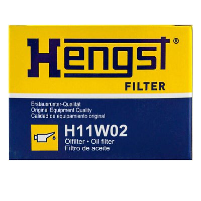 Фильтр масляный Hengst H11W02 (W 75/3) Nissan Almera, Premiera, Quashqai; Renault Clio, Megane
