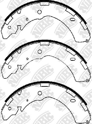 Колодки тормозные задние FN6741 NIBK