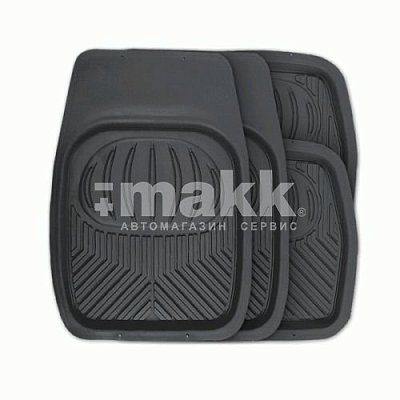 Коврики-ванночка 4 предмета Autoprofi Polar черный (TER-105 BK)