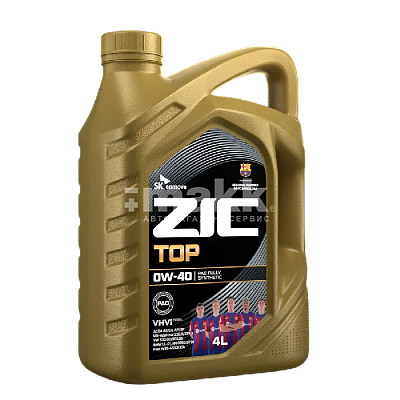 Масло моторное ZIC TOP 0W40 синт. API SP ACEA A3/B4 4л