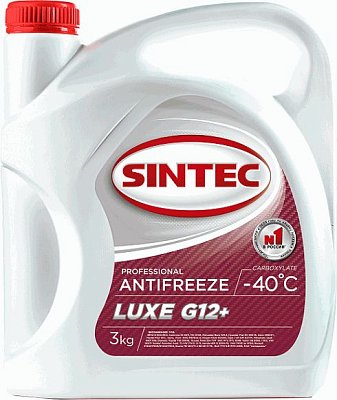 Антифриз  Sintec Luxe (-40) 3кг G12+ (красный) (4 шт/уп)