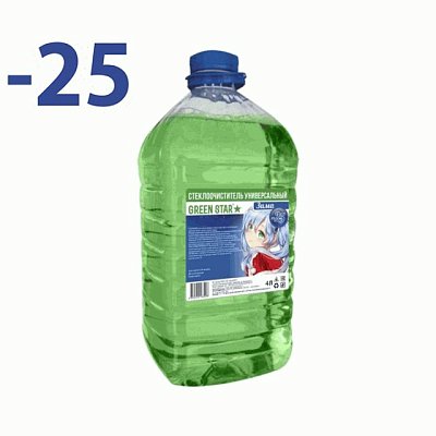 Незамерзающая жидкость Green Star  -25C 4л