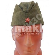 Пилотка солдатская защитного цвета со зведочкой