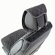 Накидки на сиденье Car Performance передние 2 шт алькантара черные 5шт/уп CUS-2012 BK/BK