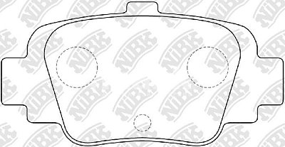 Колодки тормозные задние PN2210 NIBK