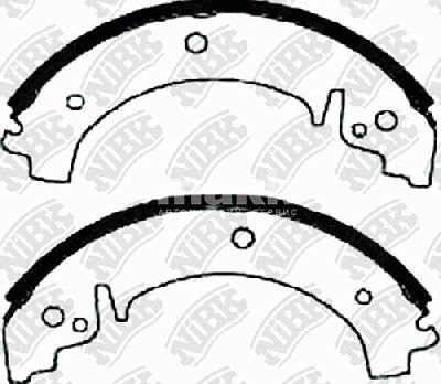 Колодки тормозные задние FN0503 NIBK