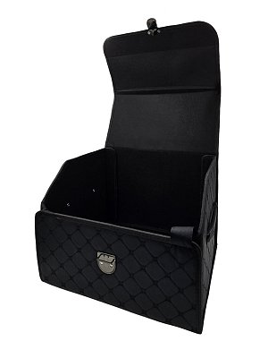 Органайзер в багажник экокожа 30х30х40см черный/черный PSV 137709