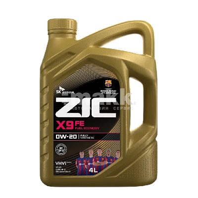 Масло моторное ZIC X9 FE 0W20 синтетическое 4л