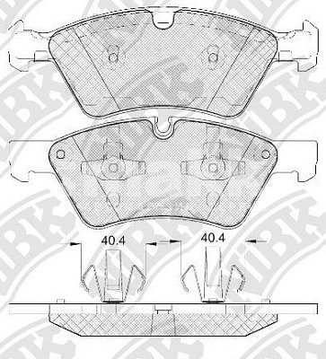 Колодки тормозные передние PN0500W NIBK