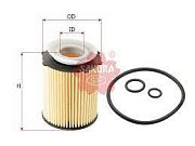 Фильтр масляный EO53880 Sakura (HU 7116 z, OE 695) MERCEDES-BENZ, NISSAN