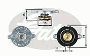 Крышка радиатора Toyota Nissan Mazda Honda 0.9 bar большой клапан RC122 (C-21) GATES