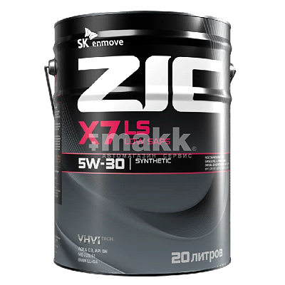 Масло моторное ZIC X7 LS 5W30 синт. API SN ACEA C3  20л
