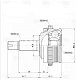 ШРУС наружный 22x50x22 ABS:43T PCV1488 PATRON
