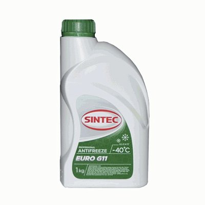 Антифриз Sintec Euro (-40) 1кг G11 (зеленый)