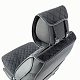 Накидки на сиденье Car Performance передние 2 шт алькантара черн/синие 5шт/уп CUS-2012 BK/BL