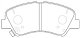 Колодки тормозные дисковые передние BP11537 SB NAGAMOCHI