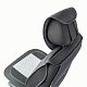 Накидки на сиденье Car Performance передние 2 шт fiberflax черн/серые CUS-2062 BK/GY