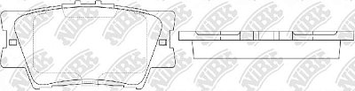 Колодки тормозные задние PN1522 NIBK