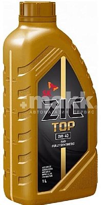 Масло моторное ZIC TOP SAE 0W40 синтетическое 1л API SP ACEA  A3/B4