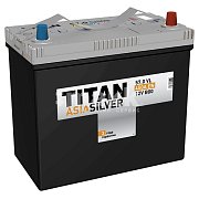 Аккумуляторная батарея 57 Ач ТИТАН Asia Silver (70B24L) о/п тонк.кл.