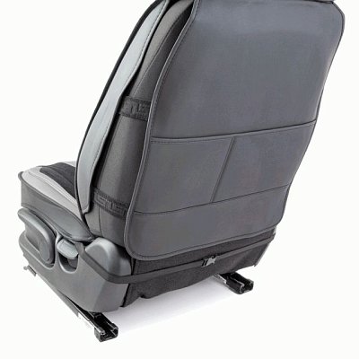 Накидки на сиденье Car Performance передние 2 шт алькантара + экокожа черн/серые  CUS-3034 BK/GY