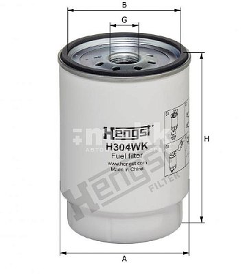 Фильтр топливный Hengst H304WK (PL 270 x) КАМАЗ 43118, 43253, 4326, 44108 для PreLine