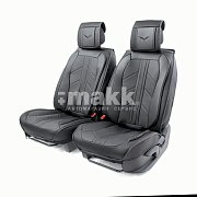 Накидки на сиденье Car Performance передние 2 шт экокожа черные CUS-3012 BK/BK