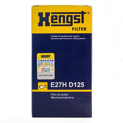 Фильтр масляный Hengst E27H D125 (HU 719/6 X) Audi A3, A4, A6; Skoda Octavia II; Volkswagen Golf V