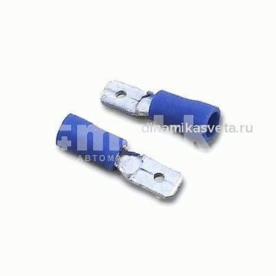 Разъем плоский "папа" изолорованный TITAN MDV2-187(8) (0,8мм*4,8мм,сечение 1,5мм-2,5мм,винил)